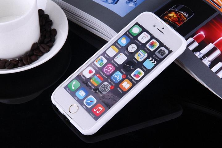 Produktbild König Design Apple iPhone 6s Plus Handy Hülle Mandala Case Motiv Ägyptische Zeichen Weiss Neu (Apple iPhone 6 Plus)