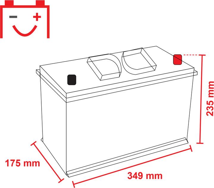 Image du produit Exide EG1102 Heavy Professional Batterie de camion (12 V, 110 Ah, 750 A)