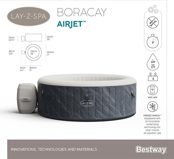 Produktbild Bestway Lay-Z-Spa Boracay (4 Pers.)