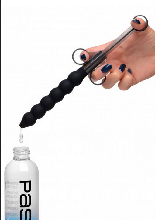 Actual product image XR Brands Silicone Beaded Lube Launcher