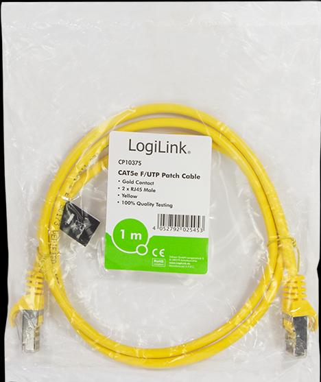 Produktbild LogiLink Netzwerkkabel (F/UTP, CAT5e, 1 m)