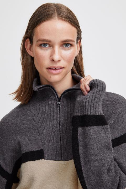 Immagine prodotto B.young BYOMARTHA MAGLIONE CON MEZZA ZIP - 20813908 (L)