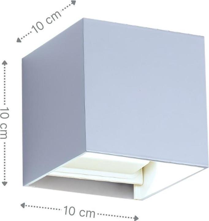 Produktbild Hermex LED-Fassadenleuchte Wandleuchte Wandstrahler Wandlampe Up-Down-Wandleuchte (1000 lm, IP65)