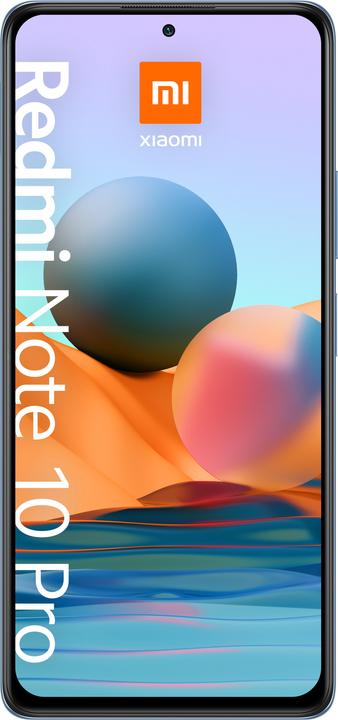 Productafbeelding Xiaomi Redmi Note 10 Pro (128 GB, IJsblauw, 6.67", Dubbele SIM, 108 Mpx, 4G)