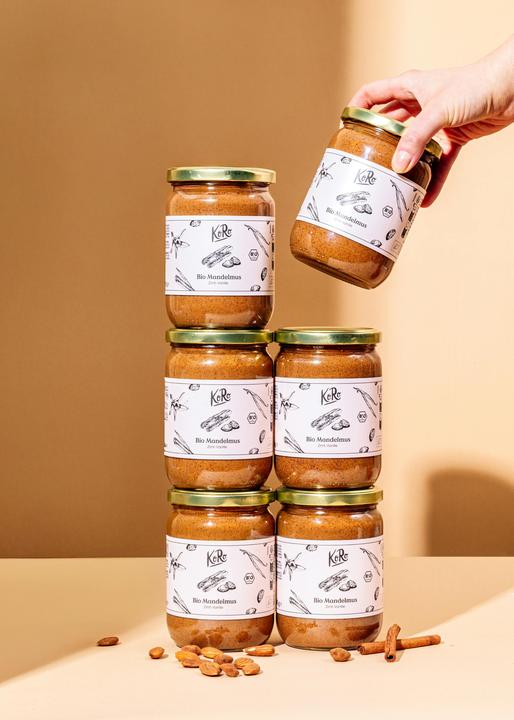 Produktbild KoRo Bio Mandelmus mit Vanille und Zimt (500 g)