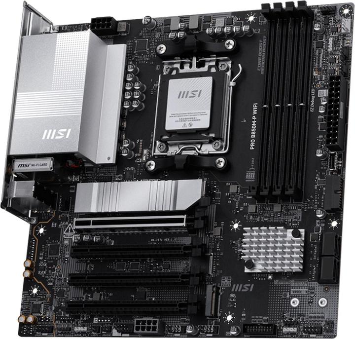 Produktbild MSI Pro B850M-P Wifi (B850,AM5,mATX,DDR5) (AM5, AMD B850, mATX)