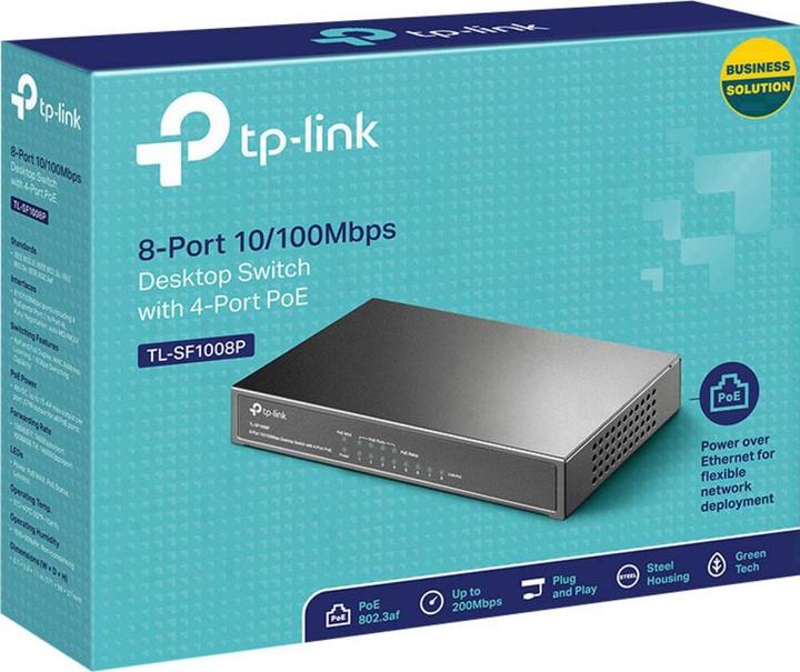 Produktbild TP-Link Tl-Sf1008p (8 Ports)