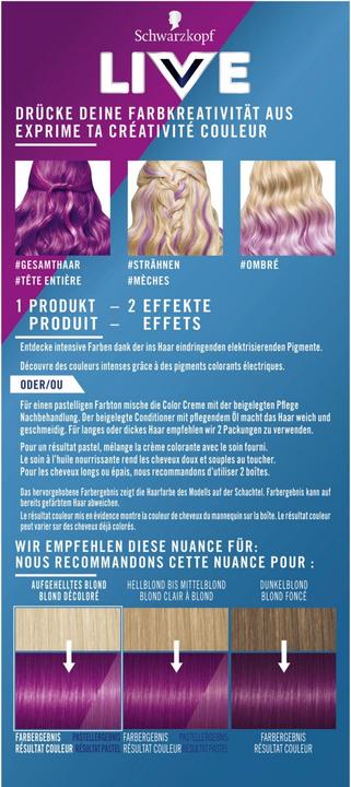 Immagine prodotto Schwarzkopf Live Ultra brillanti (94 Punk viola)