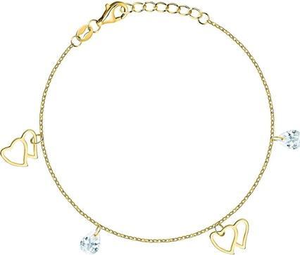 La Petite Story - Gold-plated women's bracelet with pendants Silver LPS05AWV60