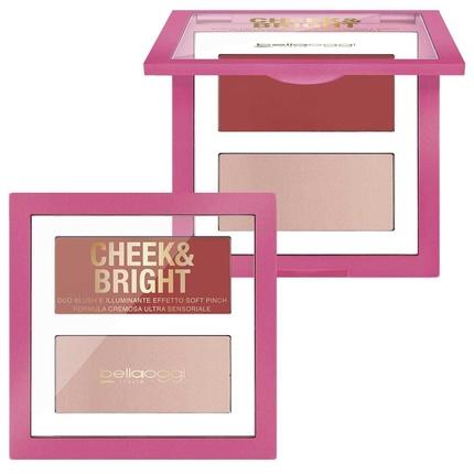 Immagine prodotto Bellaoggi Palette di fard e di evidenziatori in crema Cheek & Bright POSH Rose (ROSA POSH)