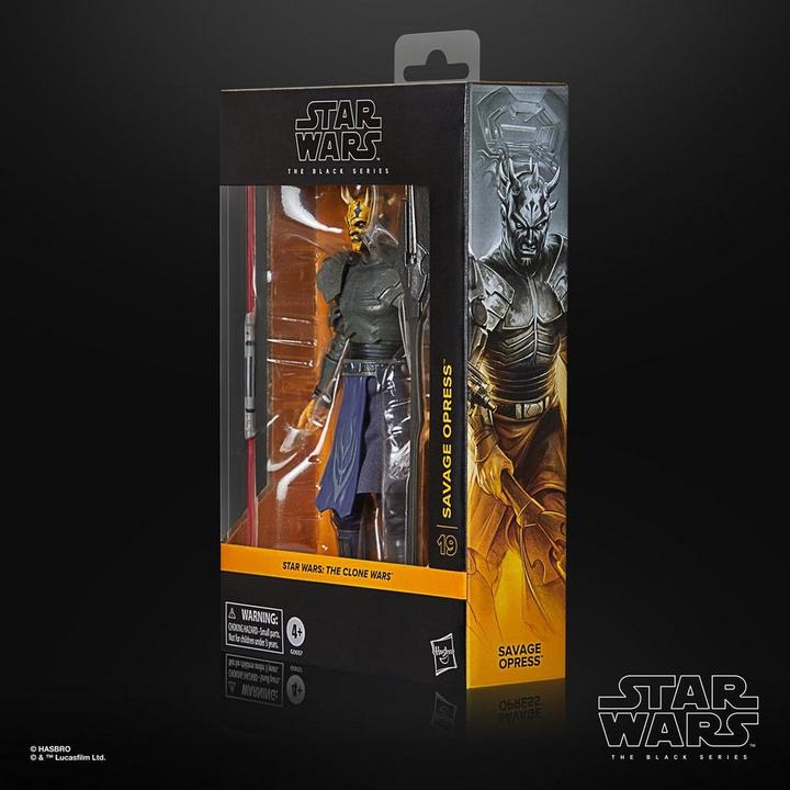 Actual product image Hasbro Star Wars: The Clone Wars Black Series Action Figure Savage Opress 15 cm