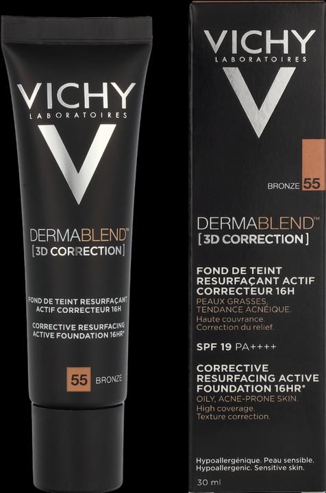 Actual product image Vichy DERMABLEND 3D CORRECTION fond de teint resurfaçant #55-bronz (55-bronz)