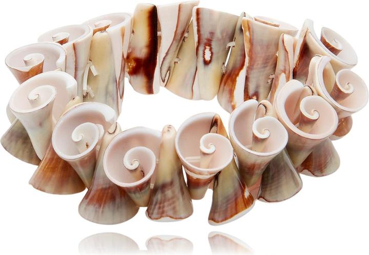 Leyda Muschel Armband (Farbstein)