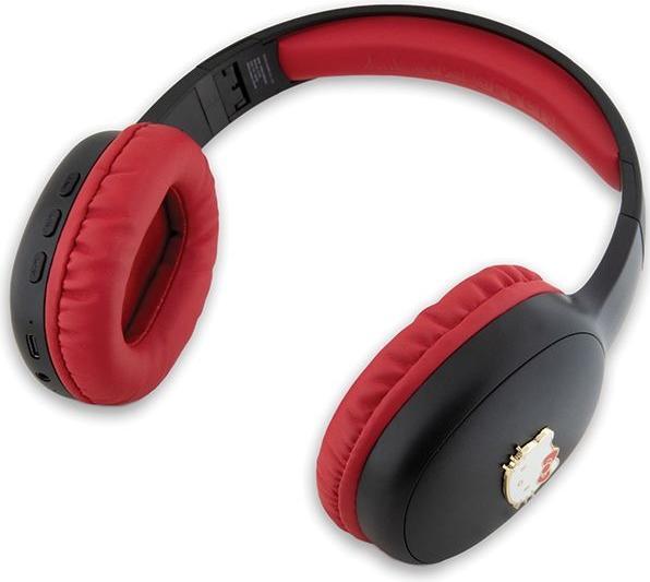 Immagine prodotto Hello Kitty słuchawki nauszne Bluetooth HKBHA1BKHLMK czarny/nero Metal Logo (8 h, Senza fili)
