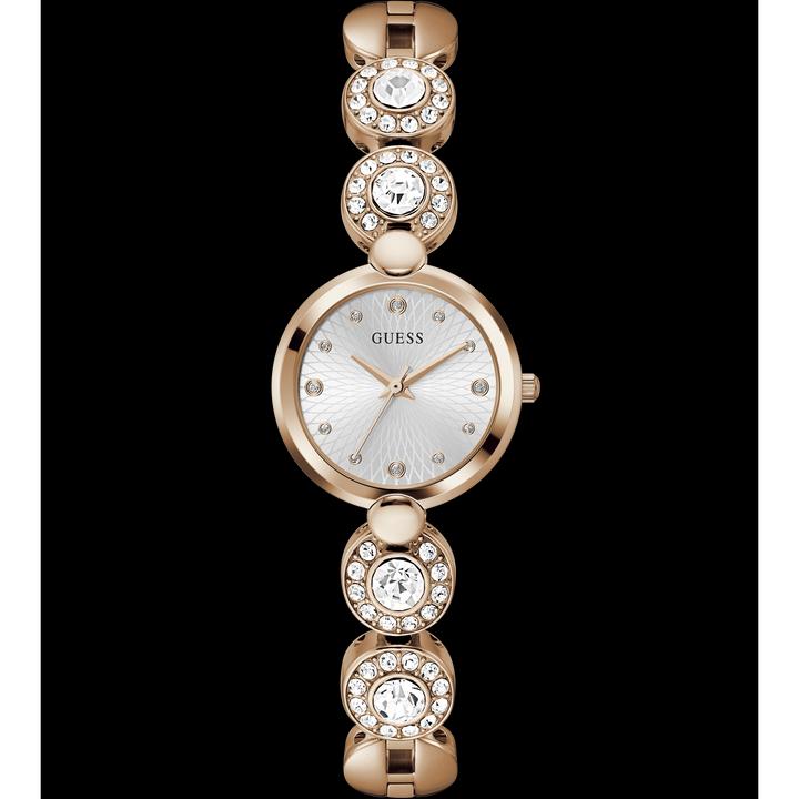 Immagine prodotto Guess P RS GLD CS / SUN SLV DL / P RS GLD BRCT W/ CRYS W/ ADJT G LINKS Orologio da polso (26 mm)
