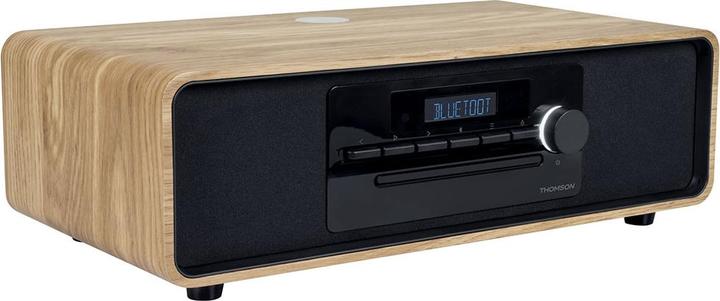 Productafbeelding Thomson MIC300IBT bw/hout Microsysteem 60W,FM,Bluetooth,CD,USB,Inductieladen (Bluetooth, CD Speler, 2x 30 W)