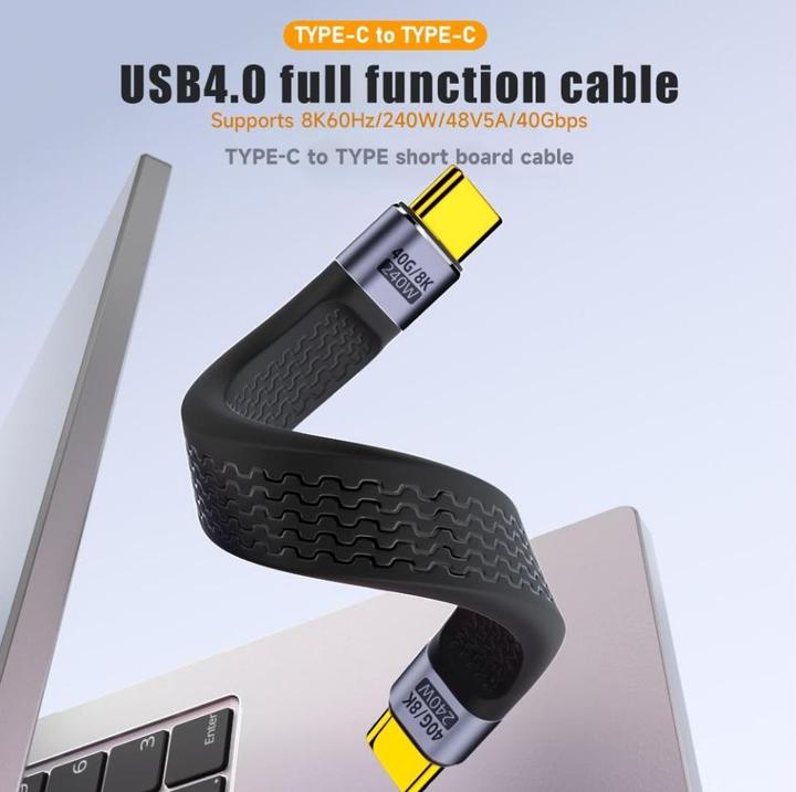 Immagine prodotto PowerGuard USB C – USB C (0.10 m, USB 4.0, 240 W)