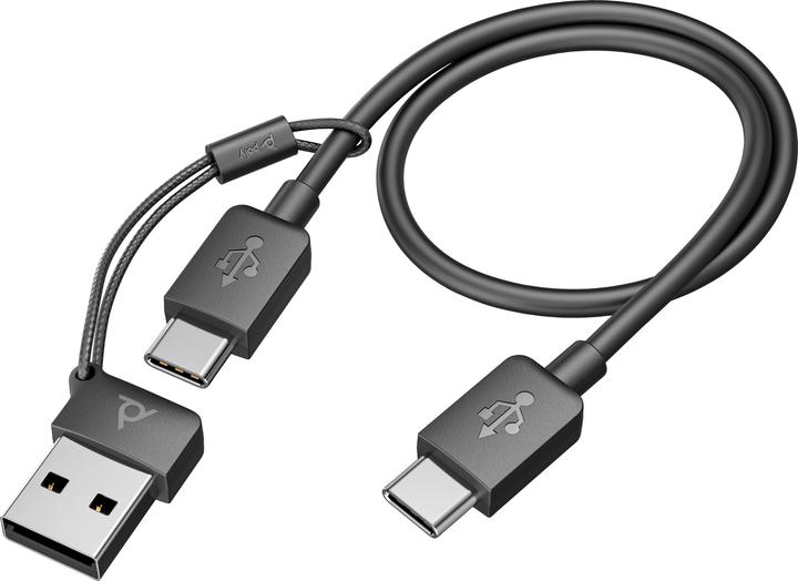 Produktbild HP POLY Voyager Focus 2 USB-C-C Headset +USB-C/A Adapter (Kabellos, USB-C)