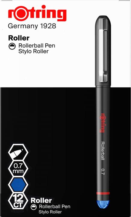 Image du produit Rotring Roller 0.7mm (Bleu, Noir, 12 x)
