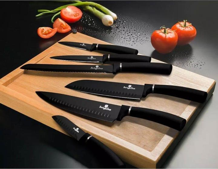 Produktbild BerlingerHaus KNIFE SET BH-2565 Black Silver WITH STAND