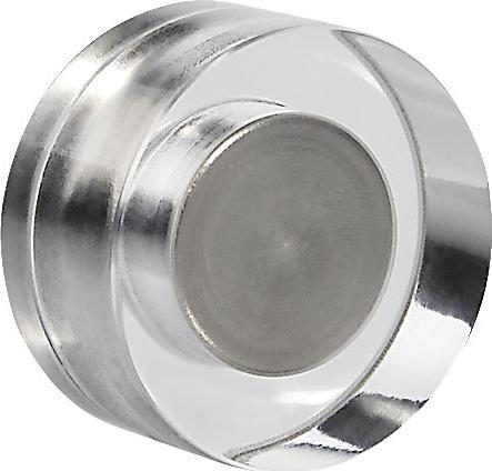 Actual product image Magnetoplan Designer magnet, for glass boards, pack of 12, Ø 20 mm, transparent. (12 x)