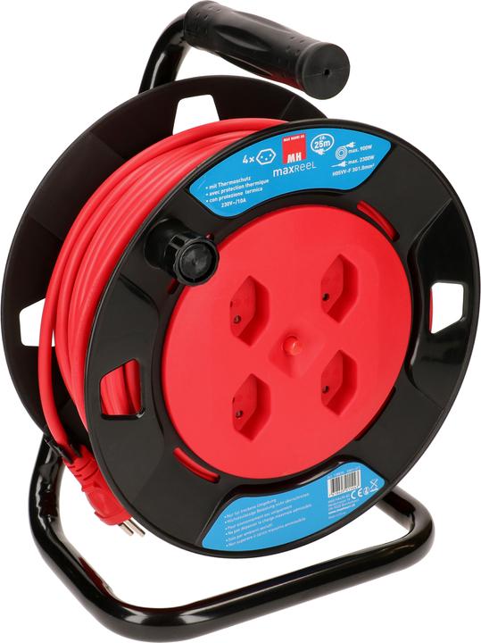 Max Hauri maxReeL 4x type 13, H05VV-F3G1.0 (25 m, 1 mm²)