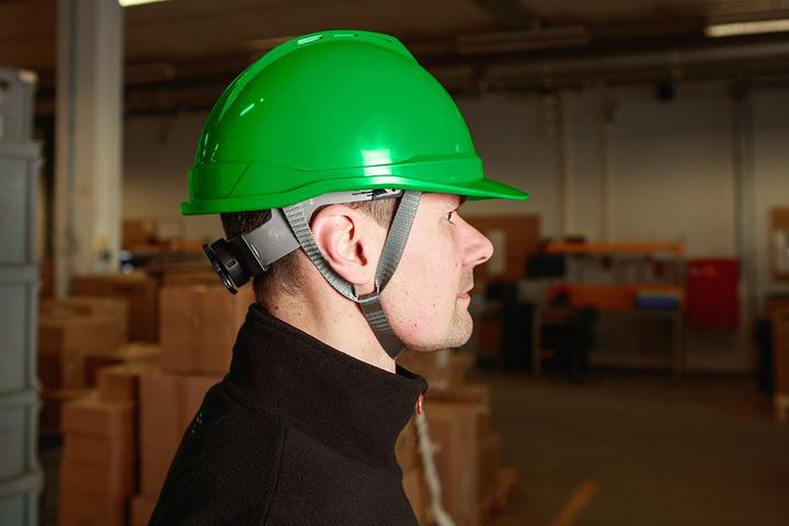 Immagine prodotto Neo Casco industriale con mentoniera, verde (52 - 64 cm)
