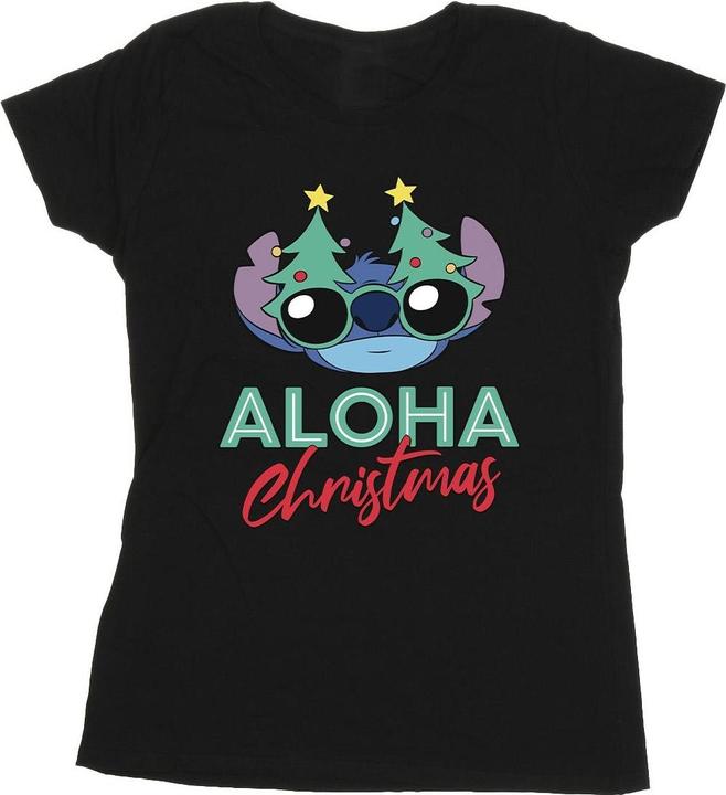 Disney Lilo And Stitch Christmas Tree Shades TShirt (M)
