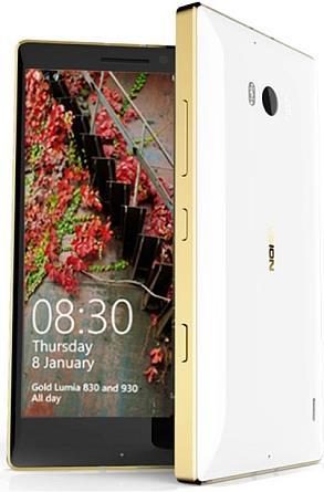 Nokia Lumia 930 (32 GB, Gold, White, 5", Single SIM, 20 Mpx, 4G)