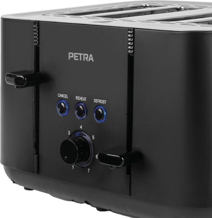 Productafbeelding Petra PT5565MBLKVDE Broodrooster met 4 sneetjes
