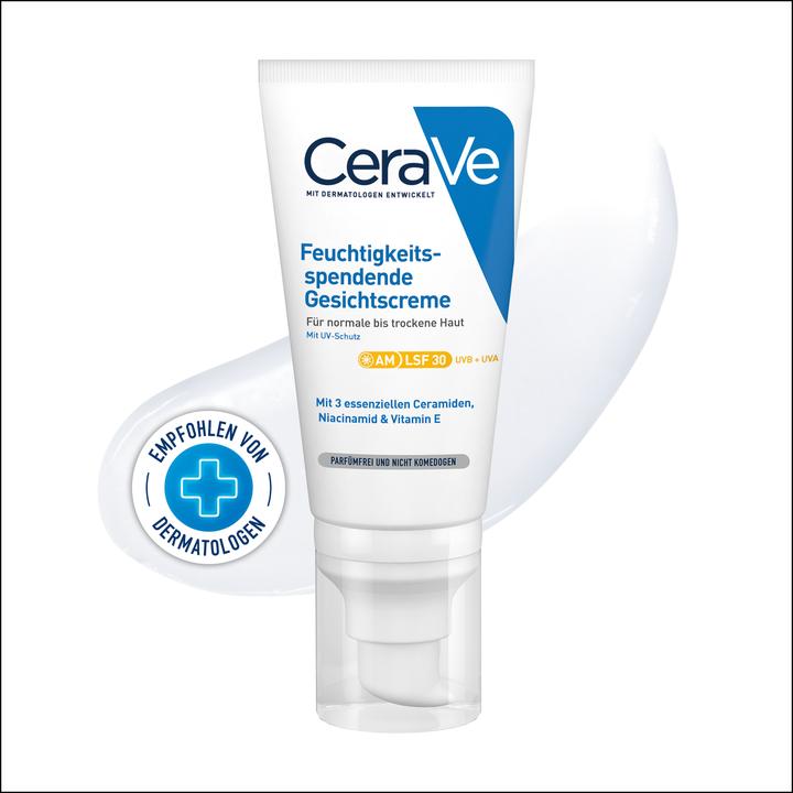 Actual product image CeraVe Moisturising Face Cream (52 ml, Day cream, SPF 30)