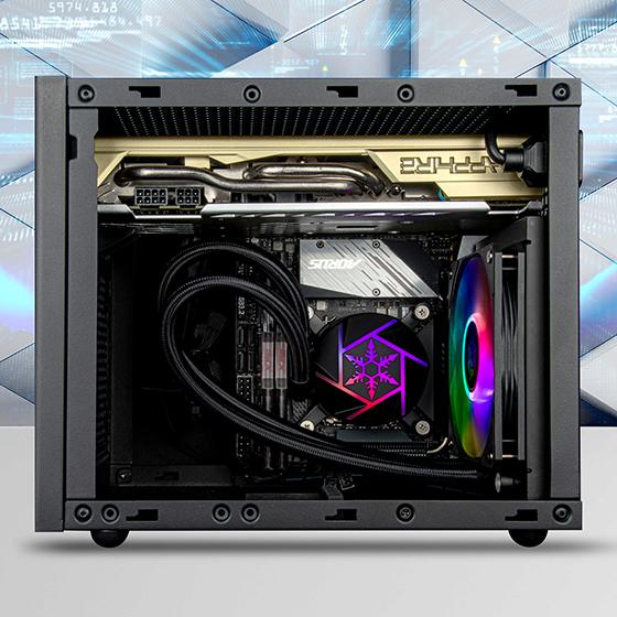 Immagine prodotto Silverstone SST-VD120-SLIM - Raffreddatore a liquido All-In-One sottile ad alte prestazioni, singolo 120 mm