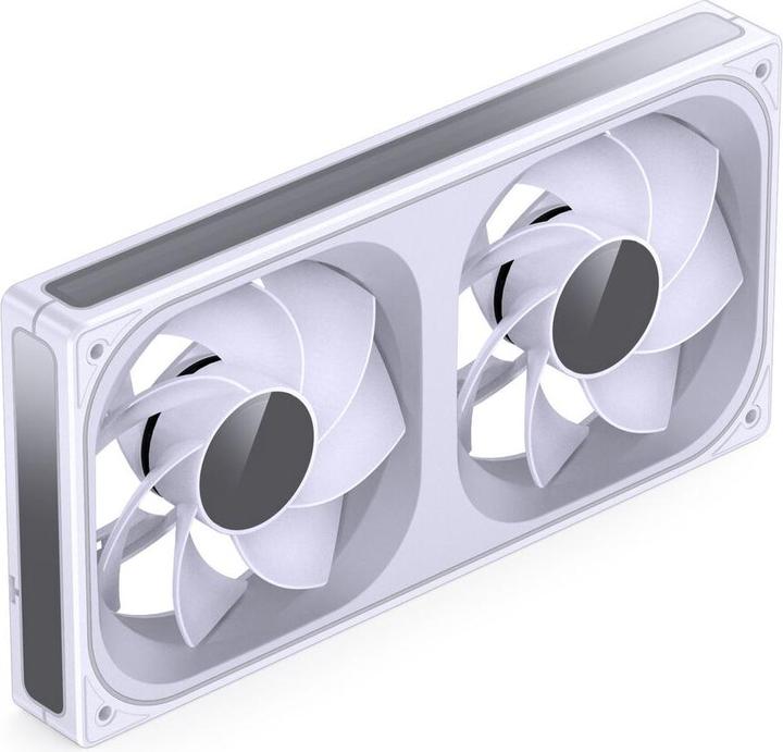 Actual product image Jonsbo ZB-240 Infinity Mirror ARGB Reverse Blade PWM Lüfter - 240mm, weiss (240 mm)