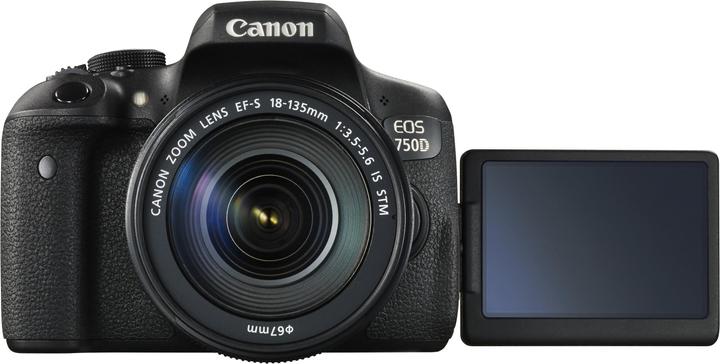 Actual product image Canon EOS 750D Kit - Import (18 - 135 mm, 24.20 Mpx, APS-C / DX)