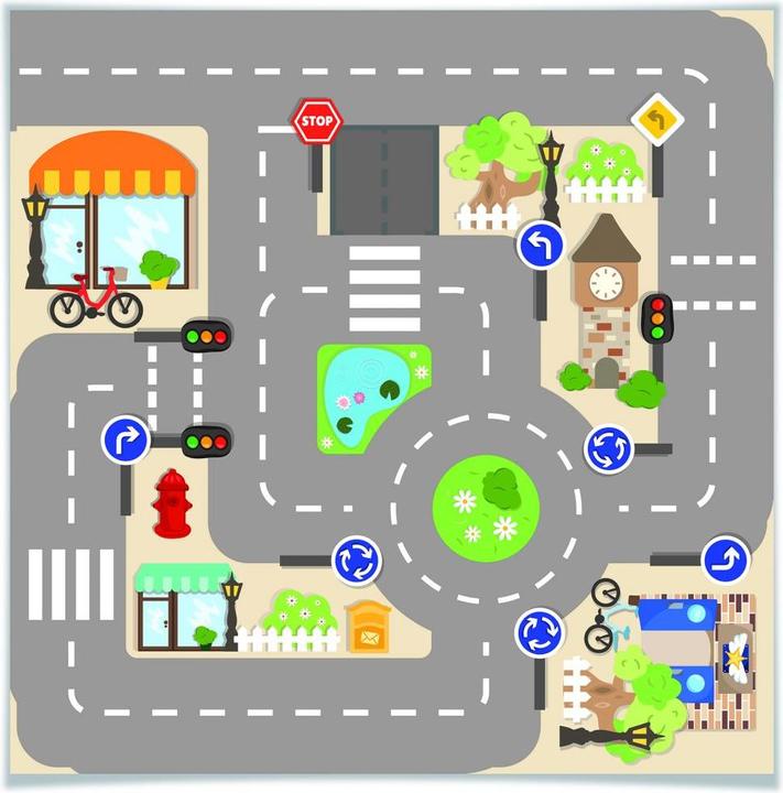 Produktbild Trenddeko Klebefolie Spielstrasse (56 x 56 cm)