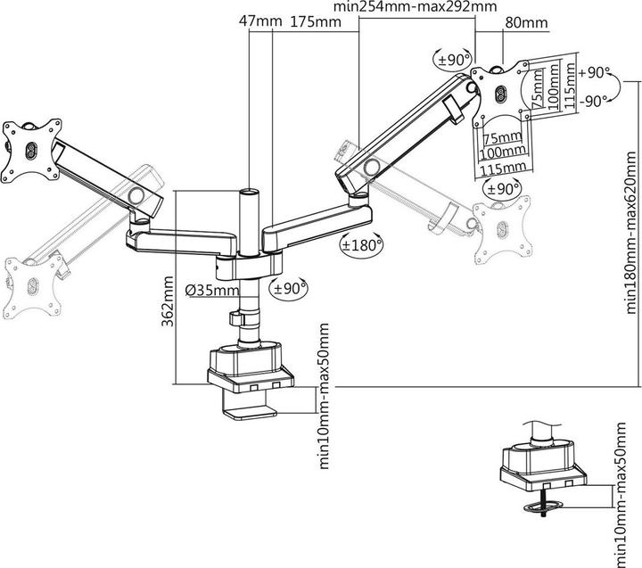 Immagine prodotto Maclean MC-812 (Tavolo, 32")