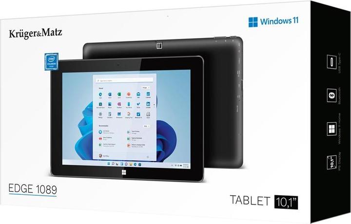 Produktbild Krüger&Matz Edge 1089 (nur WLAN, 10.10", 256 GB, Schwarz)