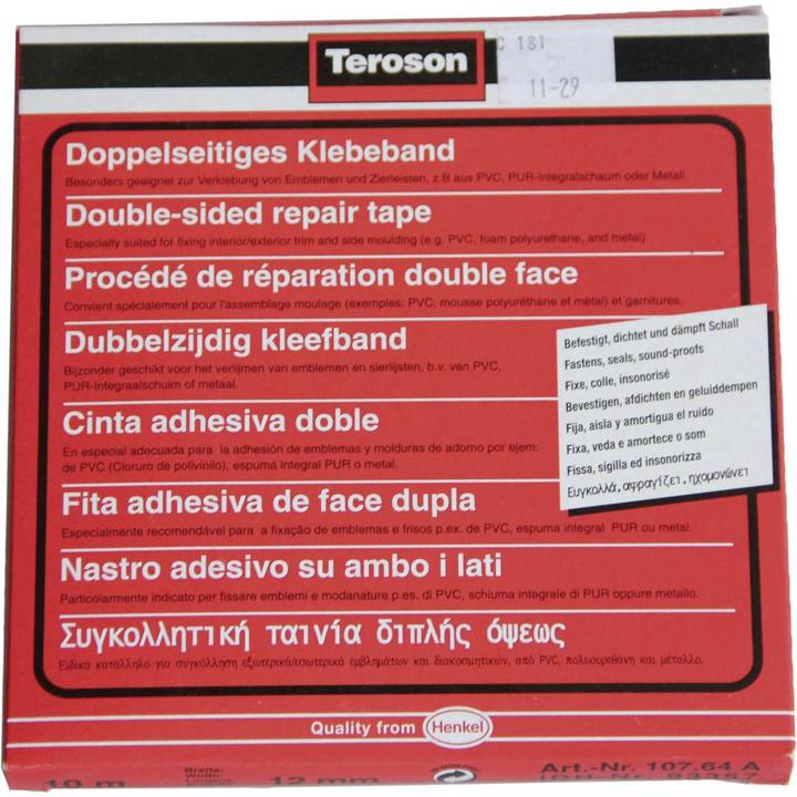 Produktbild Teroson Doppelseitiges Klebeband Locti (19 mm)