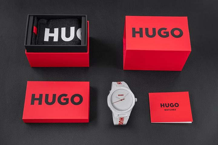 Actual product image Hugo Boss Hugo Lit For Him Herrenuhr Weiss 1530345 + BOX