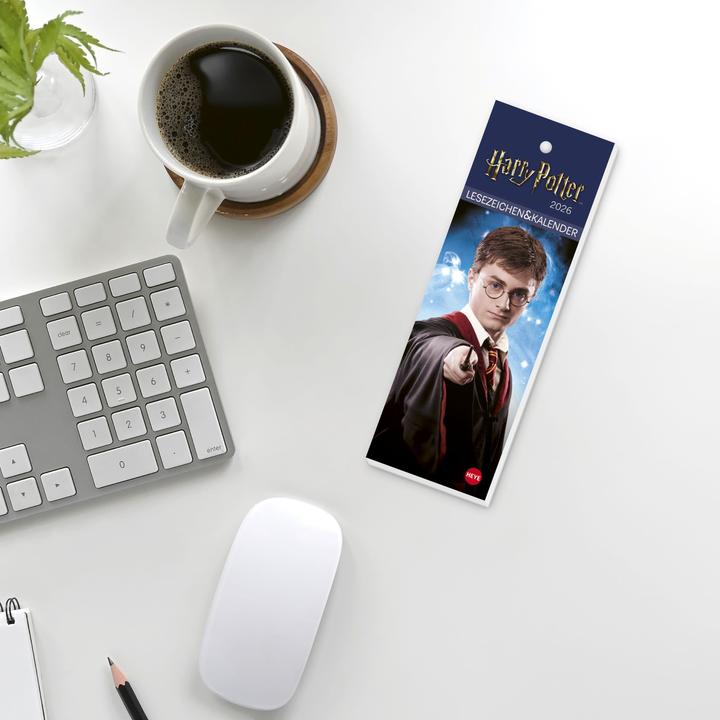 Produktbild Harry Potter Lesezeichen & Kalender 2026 (6 x 18 cm, Harter Einband, Deutsch)