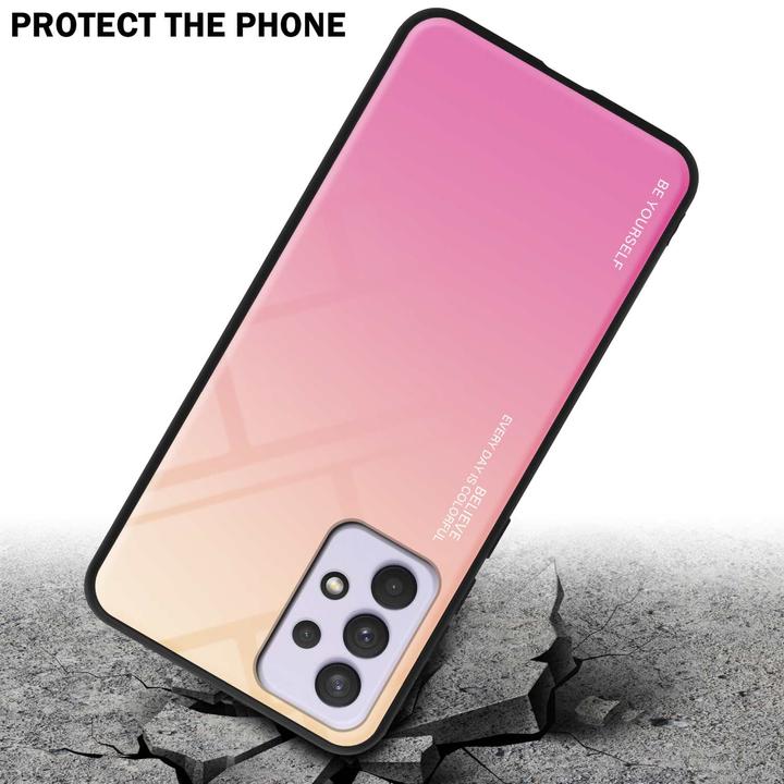 Productafbeelding Cadorabo TPU 2 Kleuren Glazen Hoesje (Samsung Galaxy A33 5G)