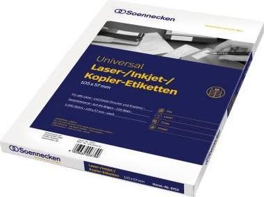 Soennecken Etikett 5752 105x57mm weiss 1.000 St./Pack.