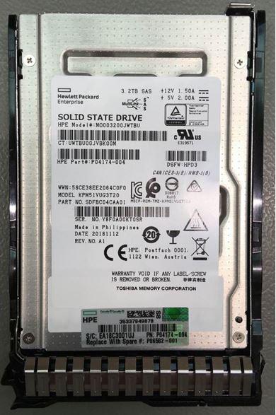 Produktbild HPE 3.2TB SAS SSD 2.5 In SFF (MU) (3200 GB, 2.5")