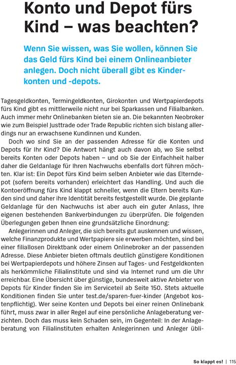 Produktbild Geld anlegen für Kinder (Deutsch, Antonie Klotz, Gisela Baur, Brigitte Wallstabe-Watermann, 2024)