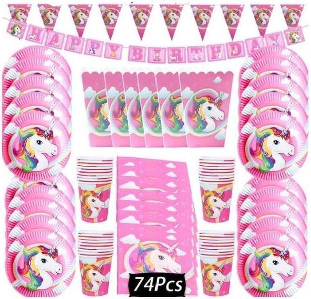 Image du produit MU Style Vaisselle jetable pour l'anniversaire des enfants (1 x)