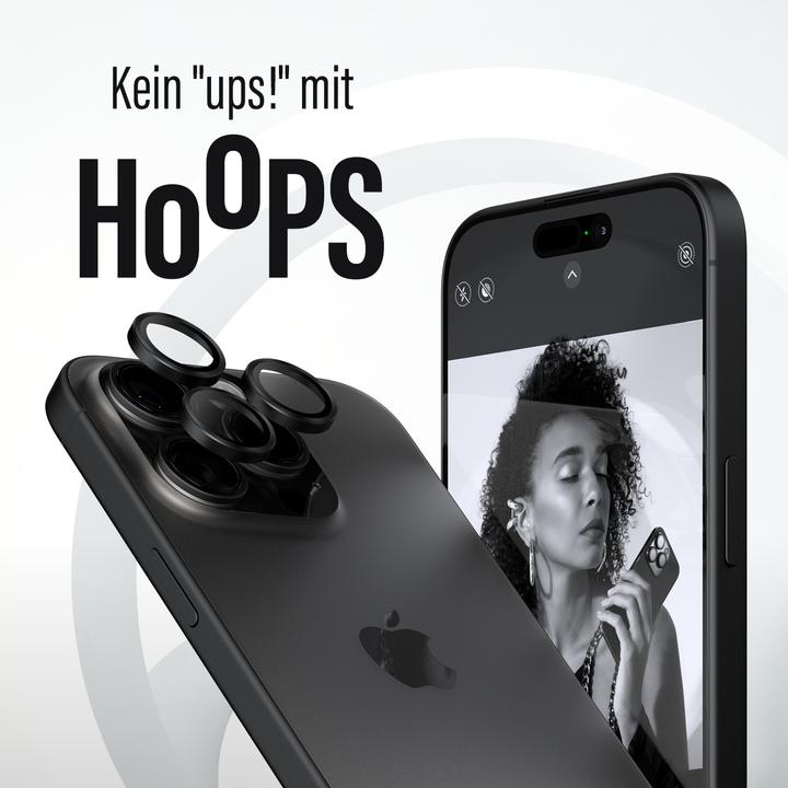 Actual product image PanzerGlass Hoops Camera Lens Protector (1 Piece, Apple iPhone 15 Pro Max, Apple iPhone 15 Pro)