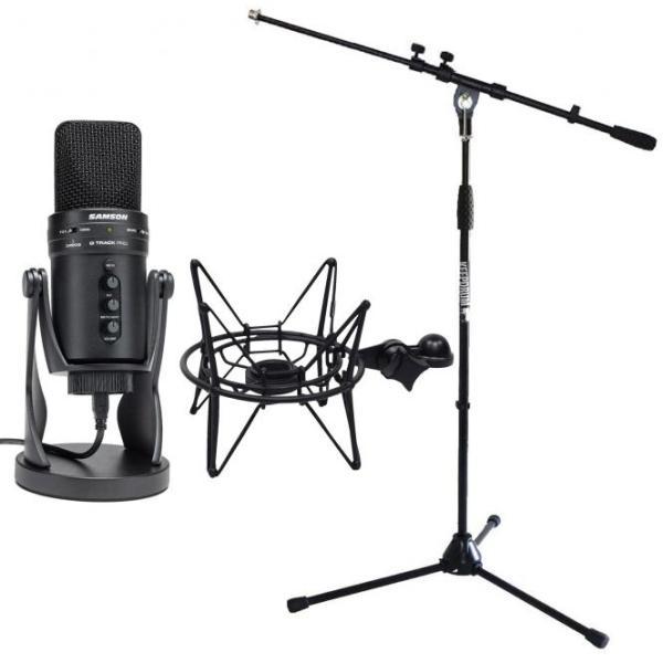 Produktbild Samson G-Track Pro mit SP04 Spinne Schwarz mit Stativ
