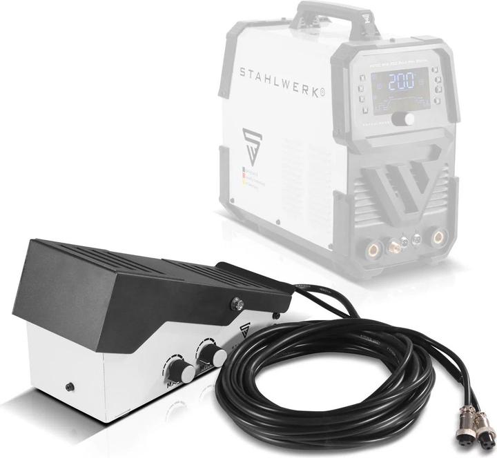 Actual product image Stahlwerk TIG foot pedal AC/DC TIG 200 Pulse Pro and AC/DC TIG 200 Pulse Pro Digital