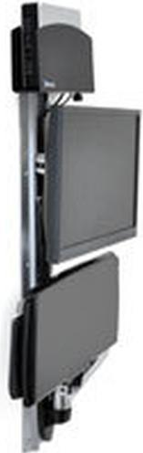 Ergotron LX Wall Mount System with Small CPU Holder - mounting kit (CPU holder, mouse (Wall, 32.01")