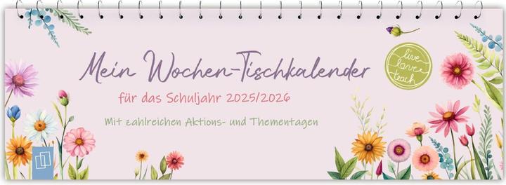 Produktbild Mein Wochen-Tischkalender für das Schuljahr 2025/2026 (30.5 x 10.5 cm, Deutsch)